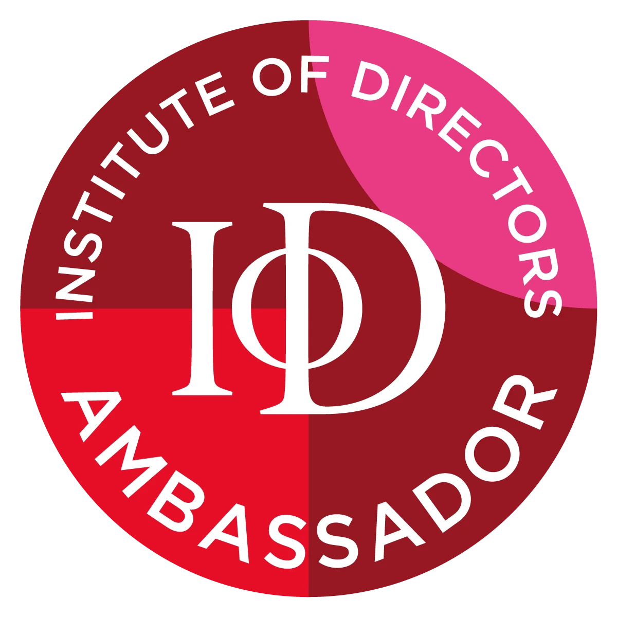 IoD Ambassador badge - Institute of Directors Ambassadorship representing board-level expertise and director development